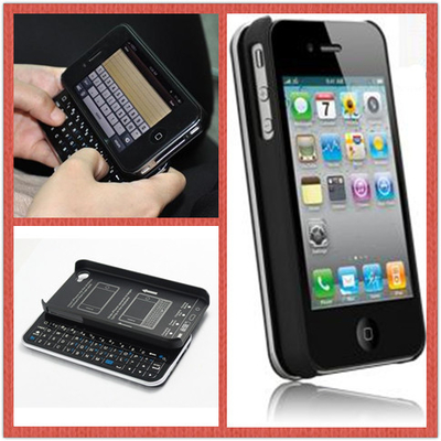 Съемный раздвижные пластиковые покрытия портативная клавиатура Bluetooth для Iphone 4 / 4