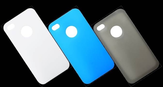 Белая прочный no - токсичные силикона, защитные чехлы Iphone назад фильм с настроить логотип