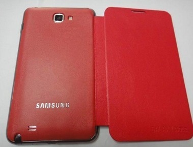 Красивейший Breathable красный цвет PU защитных чехлов Iphone для Samsung I9220